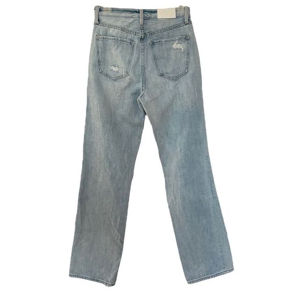Pistola Cassie Super High Waist Straight Leg Jeans By My Side Light Wash Sz 26 - Picture 4 of 16